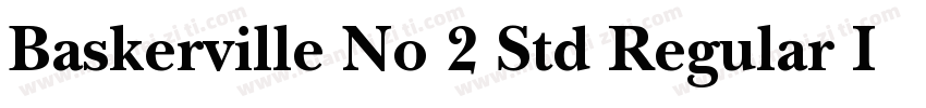 Baskerville No 2 Std Regular Itali字体转换